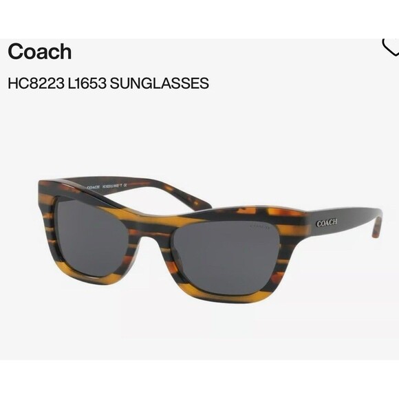 NEW COACH HC 8223 (L1653) 544087  AUTHENTIC SUNGLASSES 53-20 - Picture 1 of 8